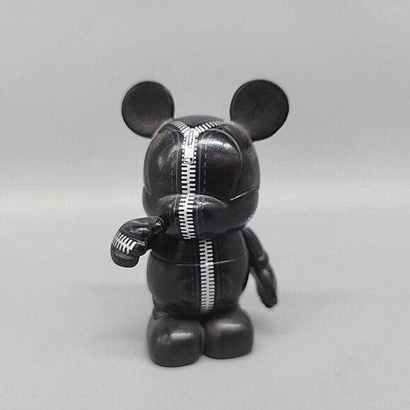 Disney Vinylmation Urban 6 Zipper by Thomas Scott Black Mickey Mouse - Picture 1 of 5